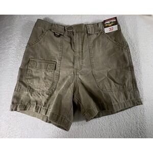 Weekender Shorts Mens‎ 32 Khaki Stretch Utility Shorts Hiking NWT